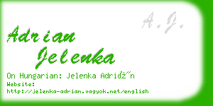 adrian jelenka business card